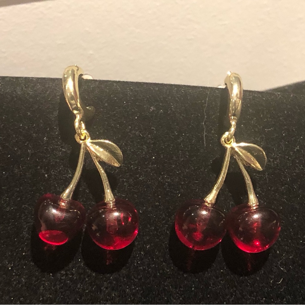3/$20 Hanging Cherry Earrings